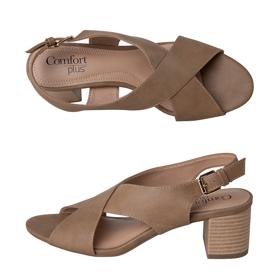 Payless Comfort Plus by Predictions Women's Wyona Block Heel Sandal