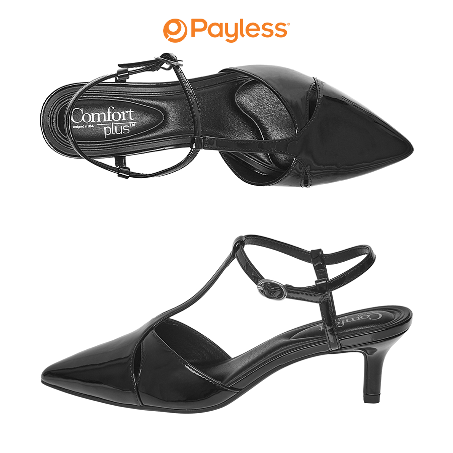 Payless Comfort Plus By Predictions Women's Kiara T-Strap Pump