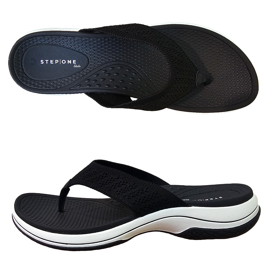 Payless Step One Slide Women's Knit Thong Slide
