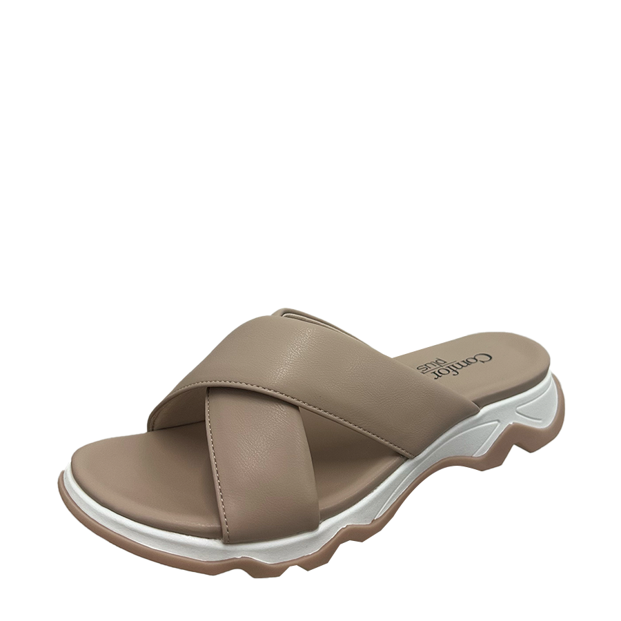 Payless Comfort Plus by Predictions Women's Mindi Cross Strap Sandal