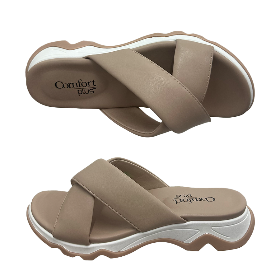 Payless Comfort Plus by Predictions Women's Mindi Cross Strap Sandal