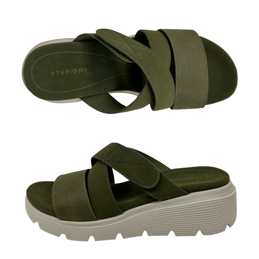 Payless Step One Slide Payless Stepone Slide Women's Cary Mid Wedge