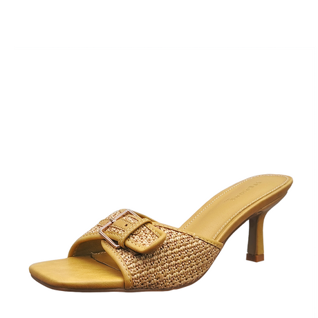 Payless Step One Strut Women's Hazel Raffia Heel