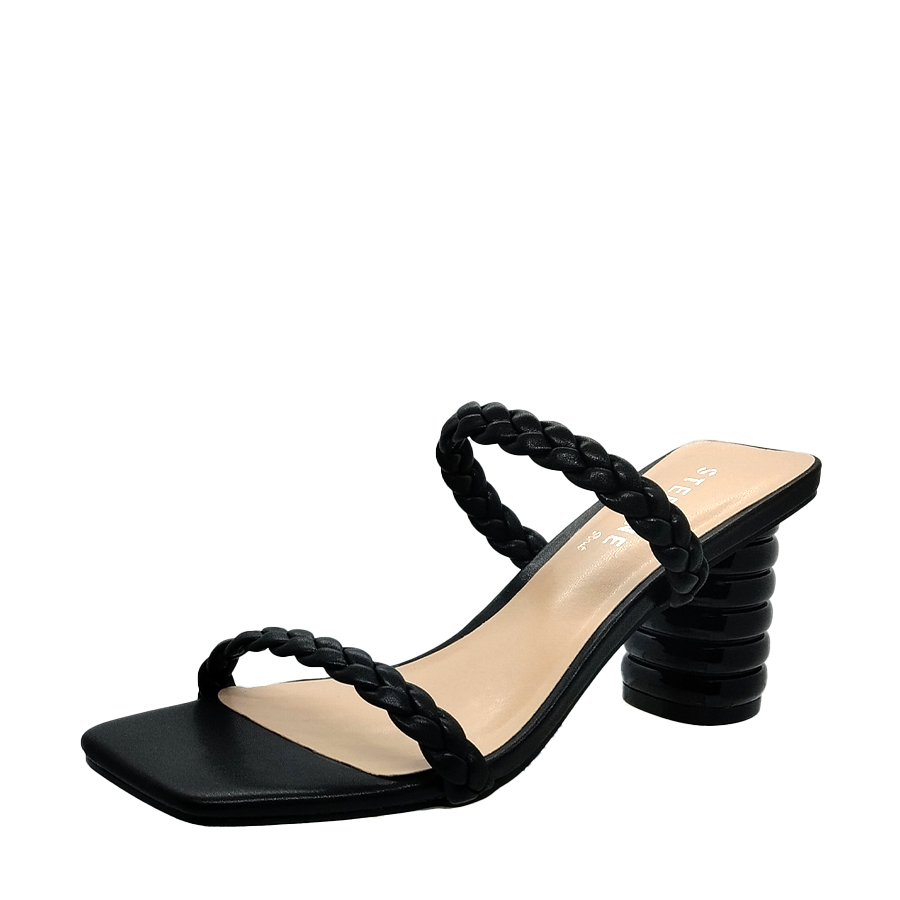Black strappy heels deals payless